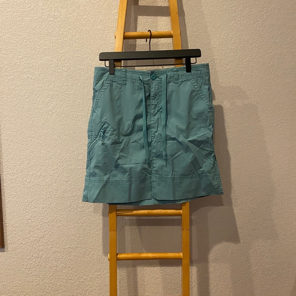 Teal mini skirt